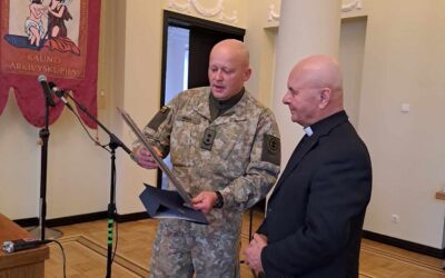 Šaulių sąjungos vadas susitiko su Kauno arkivyskupijos kunigais
