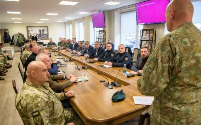 LŠS vado pavaduotojas plk. ltn. Gediminas Latvys tarpžinybinėse stalo pratybose