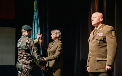 Utenos apskrities šaulių rinktinės kovinė vėliava perduota naujam vadui