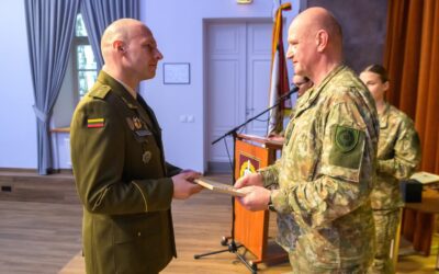 Šauliams – padėkos ir apdovanojimai iš Generolo Jono Žemaičio Lietuvos karo akademijos