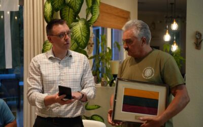 Krašto apsaugos viceministras Žilvinas Tomkus susitiko su Rytų Floridos šauliais