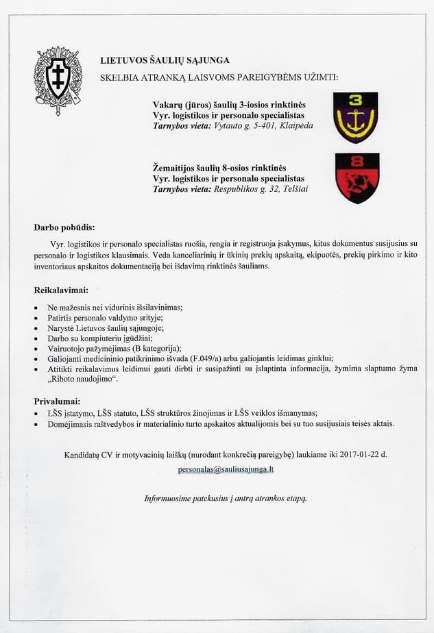 Skelbimas 38 logistai-personalistai 2017-01