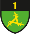 Karininko Antano Juozapavičiaus šaulių 1-osios rinktinės logo