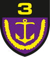 Vakarų (jūros) šaulių 3-ios rinktinės logo